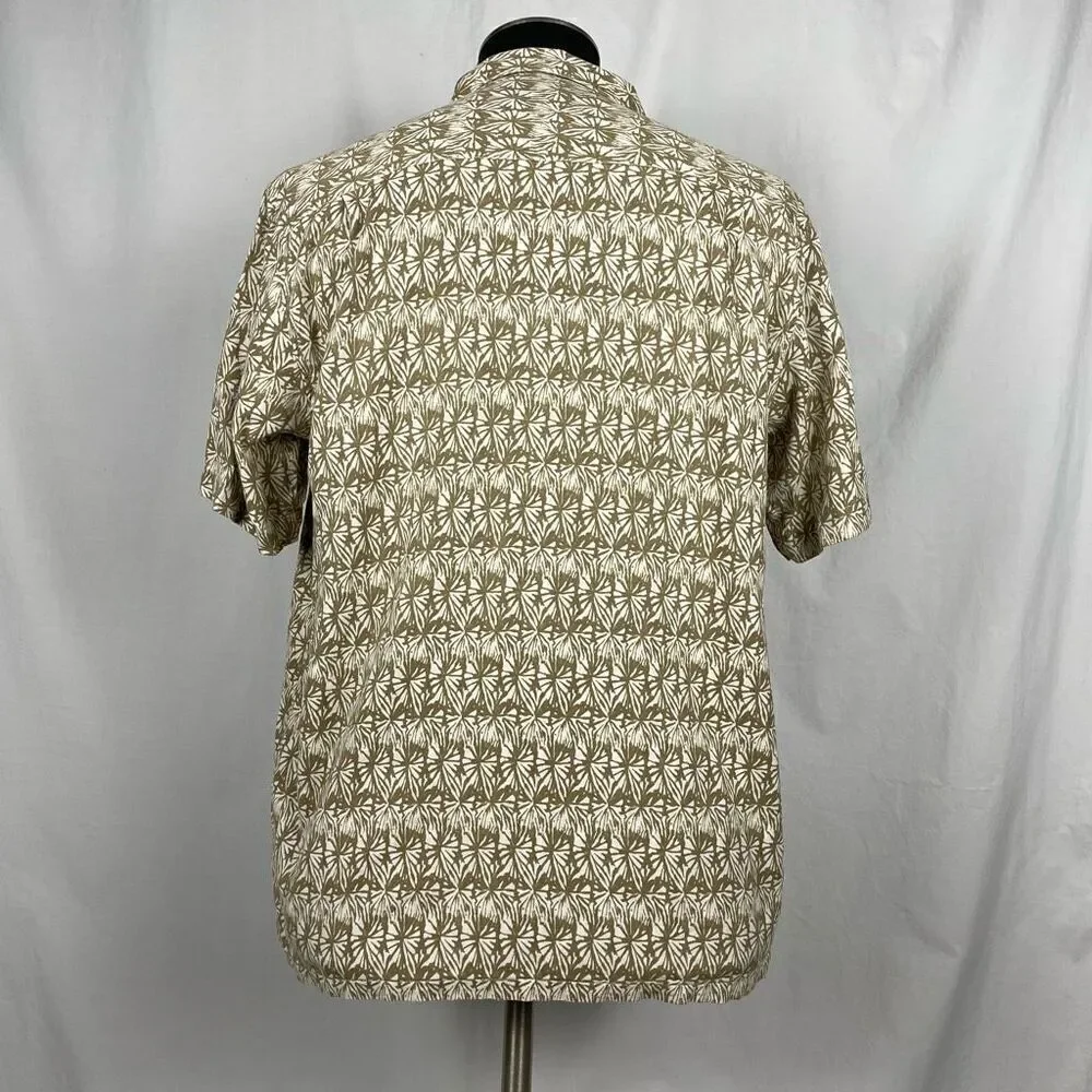 Island Republic 100% Silk Beachy Short Sleeve Button Down Shirt - Men’s XL - Picture 4 of 7